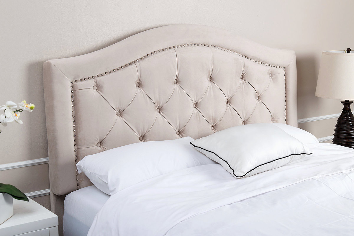 House of Hampton Bridgeton Upholstered Panel Headboard & Reviews Wayfair